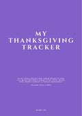 Thanksgiving Tracker